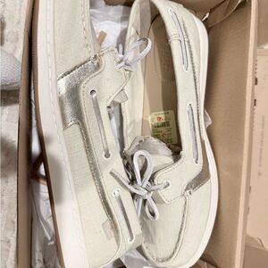 Sperry Starfish White Boat Shoes